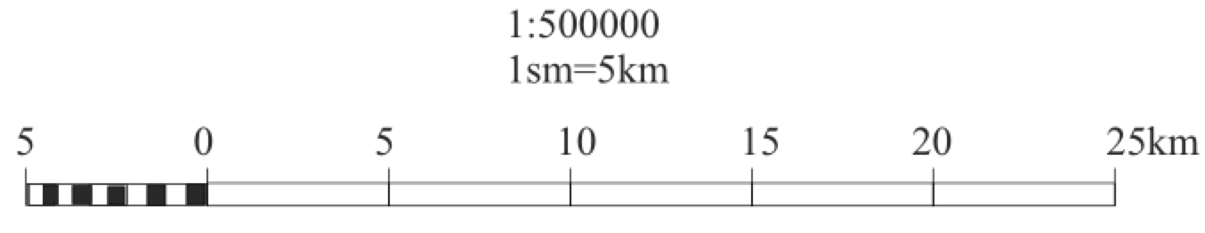 Карта 1 к 25000 это сколько метров