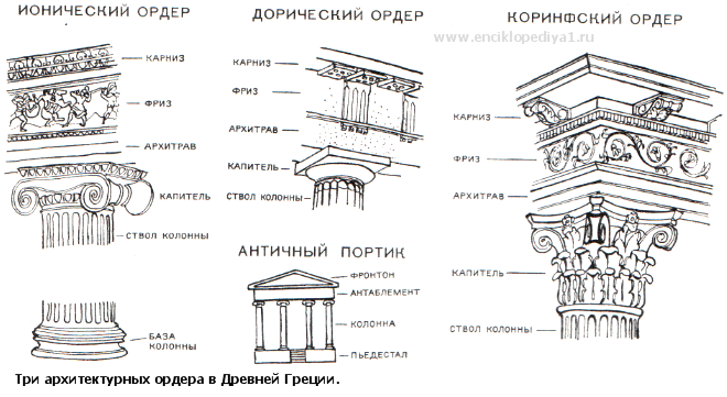 Ионический ордер схема