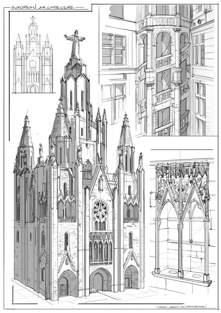 Готическая архитектура чертежи