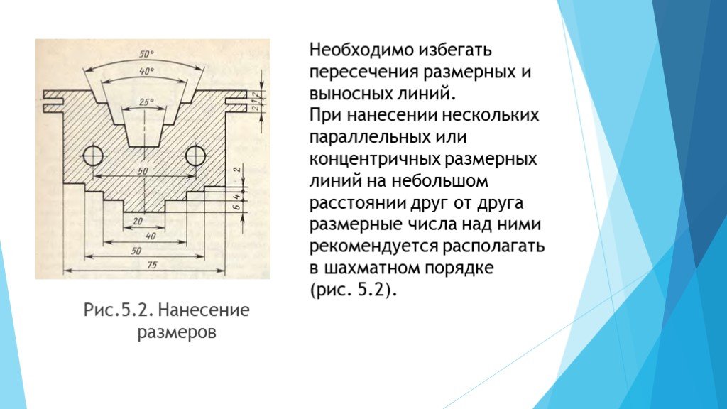 На машиностроительных чертежах линейные размеры проставляются в