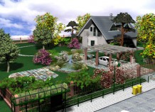 Дизайн ландшафта загородного дома